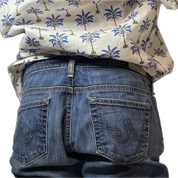 Ag Adriano Goldschmied Dark Blue Denim Jeans - Picture 4 of 6